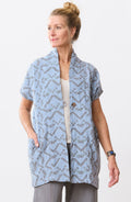 Kanai Cotton Double Gauze Jacket - Cloud blue