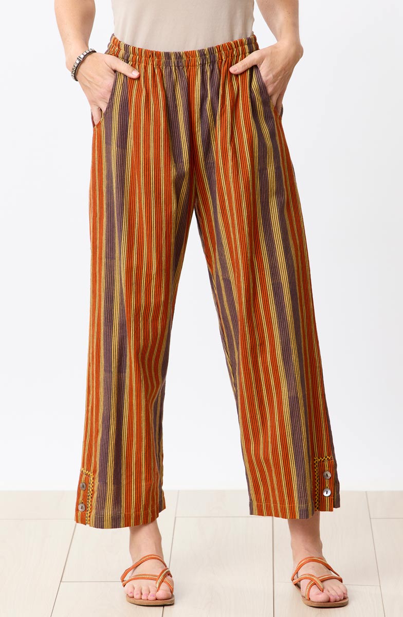 Kesari Pull-On Crop Pant - Mango lassi/Multi
