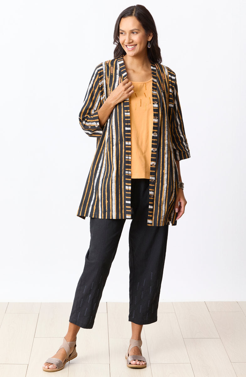 Akola Pull-On Tapered Leg Pant - Black
