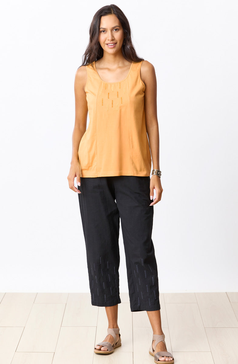 Akola Pull-On Tapered Leg Pant - Black