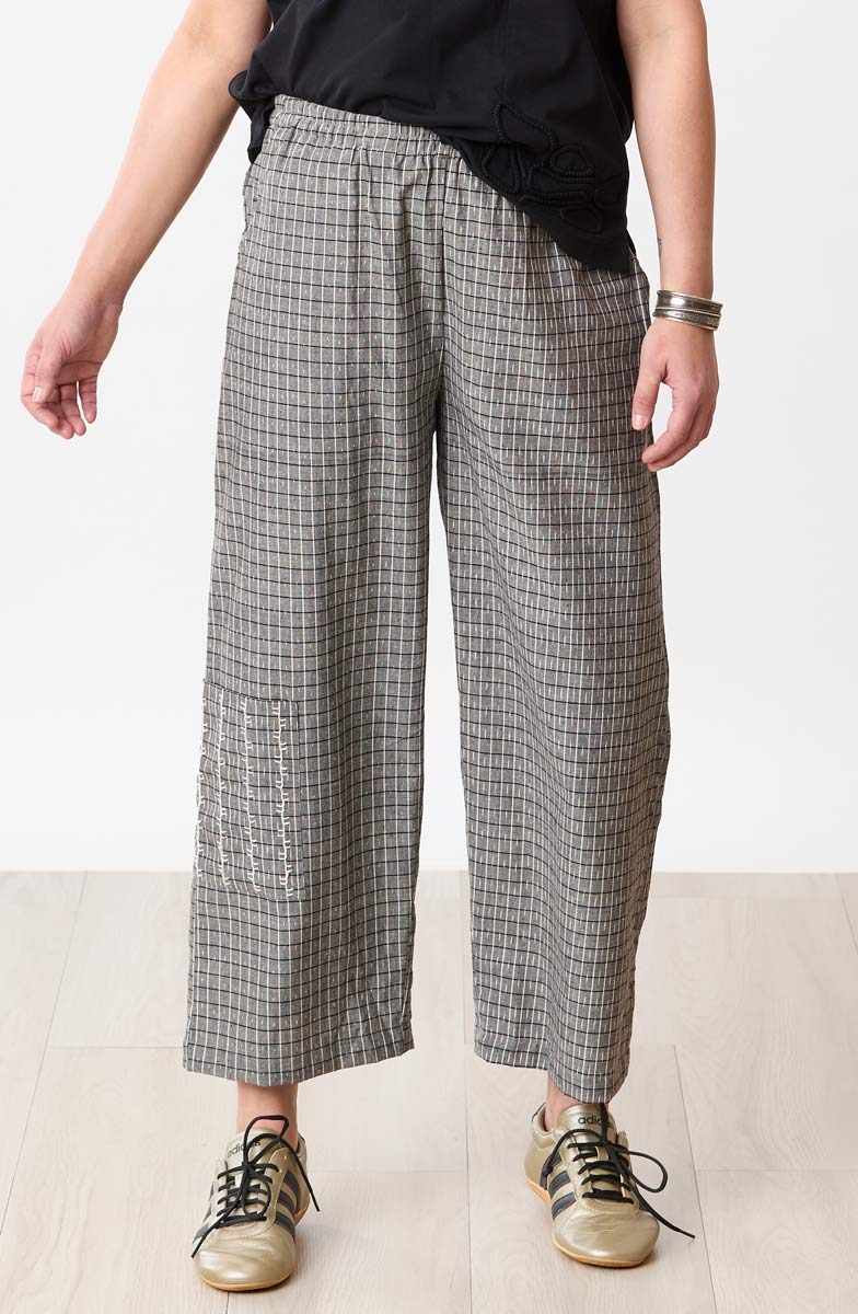 Kesari Pull-On Cargo Crop Pant - Grey
