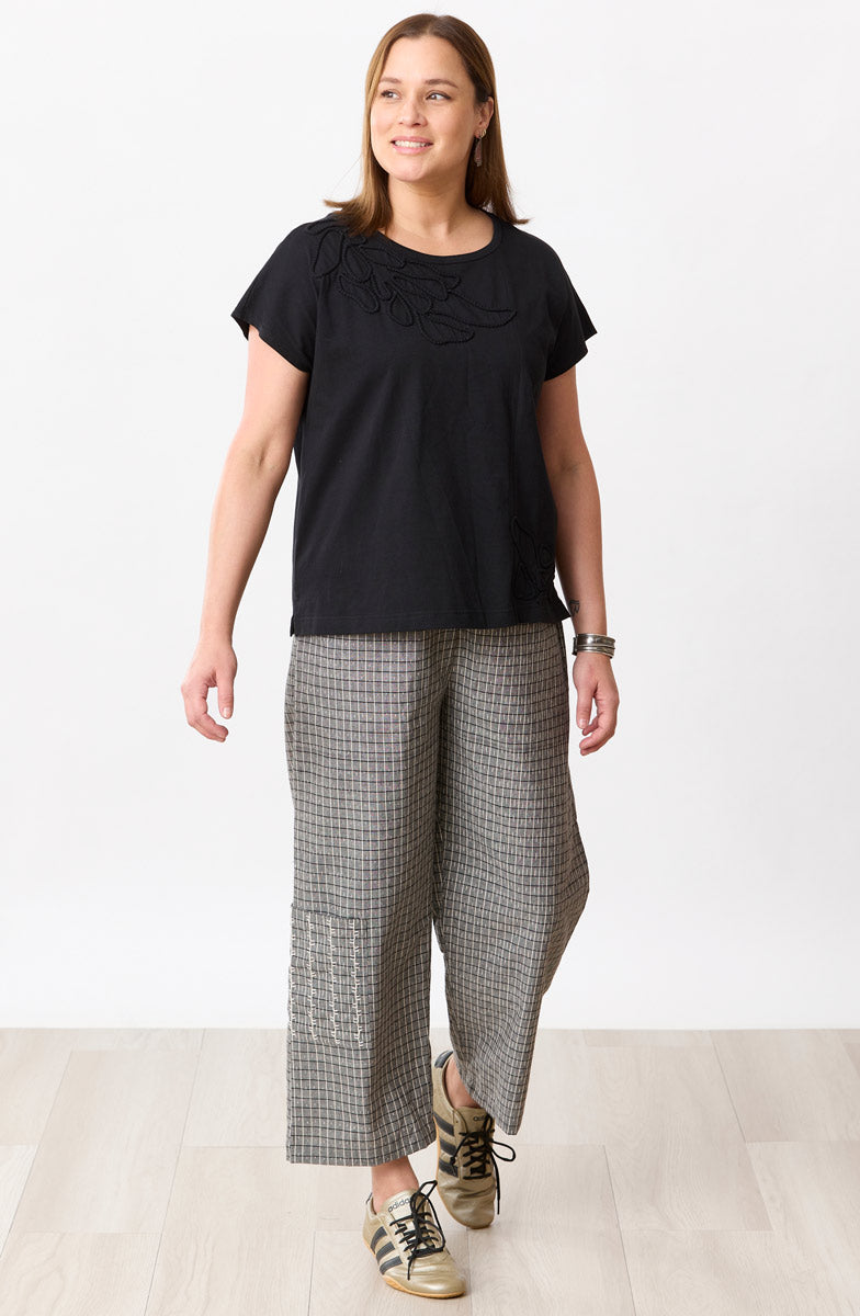 Kesari Pull-On Cargo Crop Pant - Grey