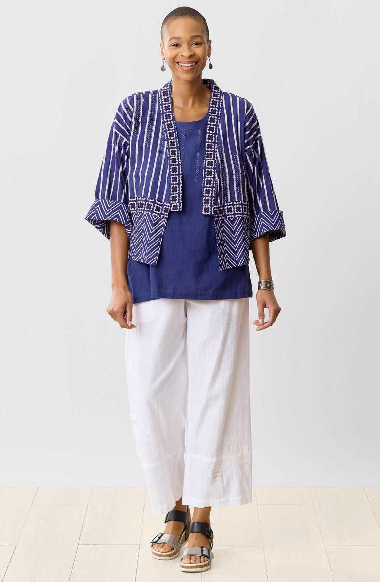 Rajkot Slub Cotton Straight Leg Pant