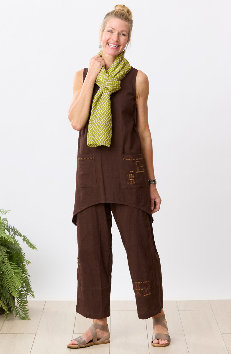 Rajkot Slub Cotton Straight Leg Pant