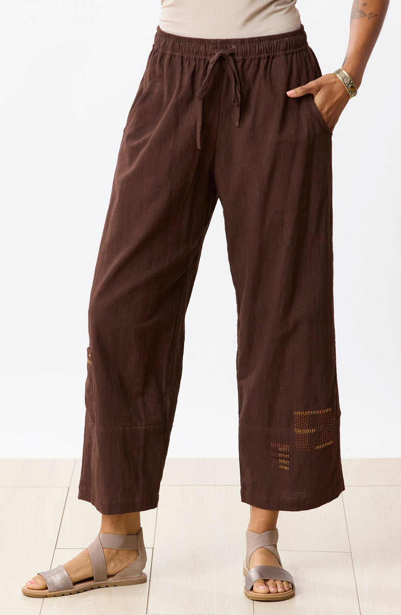 Rajkot Slub Cotton Straight Leg Pant