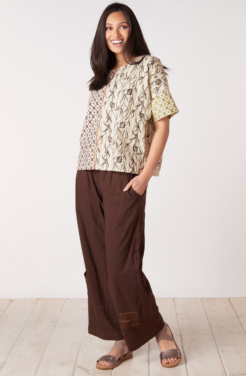 Rajkot Slub Cotton Straight Leg Pant