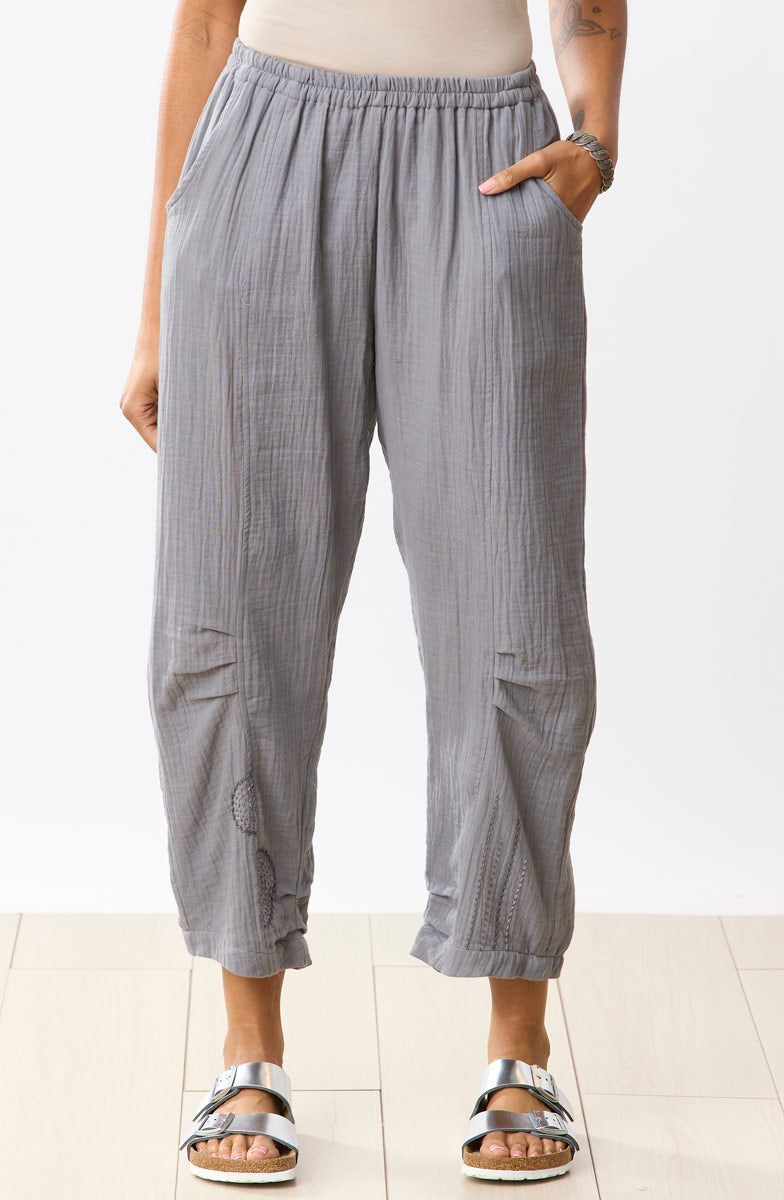 Subhi Double Gauze Tapered-Leg Pant