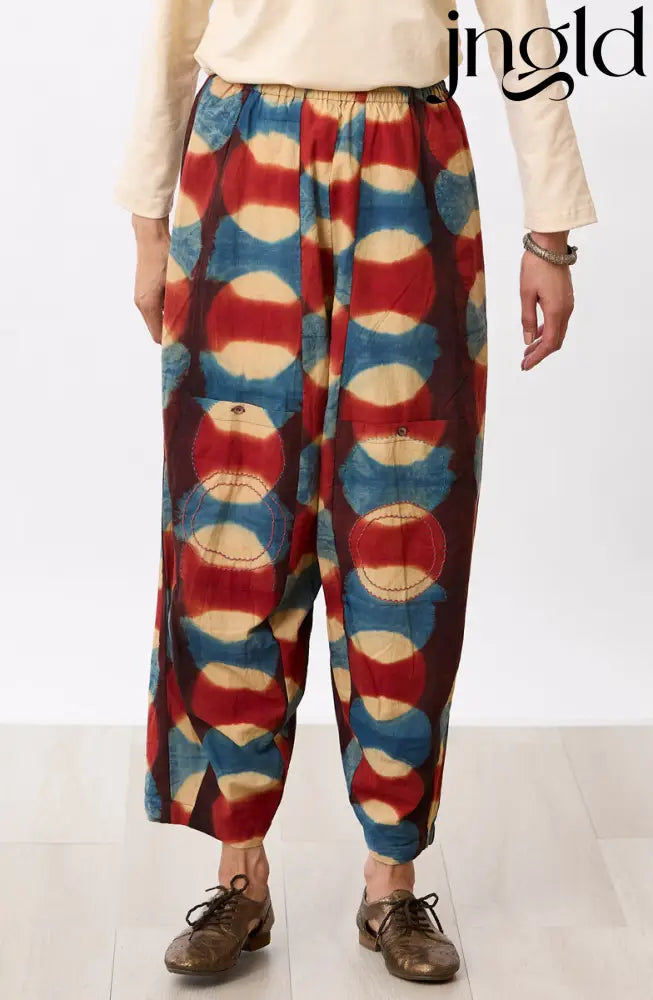 Field Pull-On Lantern-Leg Pant - Indigo/Rust