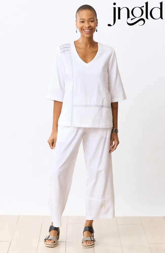 Rajkot Slub Cotton Straight Leg Pant