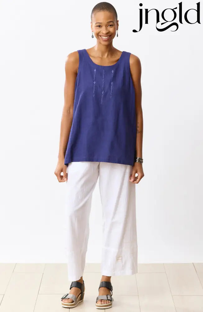 Rajkot Slub Cotton Straight Leg Pant