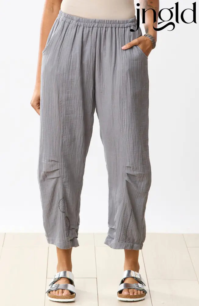 Subhi Double Gauze Tapered-Leg Pant