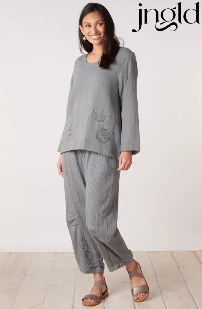 Subhi Double Gauze Tapered-Leg Pant