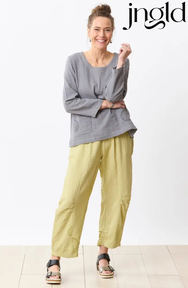 Subhi Double Gauze Tapered-Leg Pant - Kiwi / S (6-8)